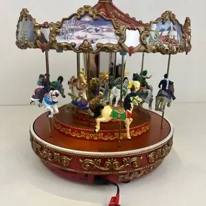 オルゴール Mr. Christmas Triple Decker Carousel Amazon.com: Mr. Christmas Triple Decker Carousel : Home & Kitchen